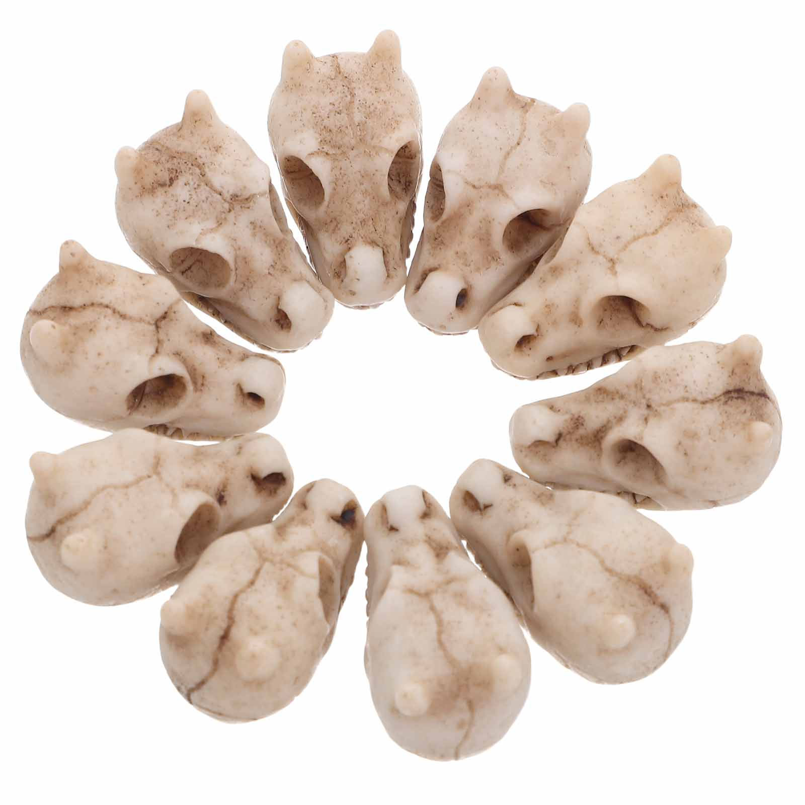Aquarium Decor - 20Pcs Mini Dragon Skull Resin Outdoor