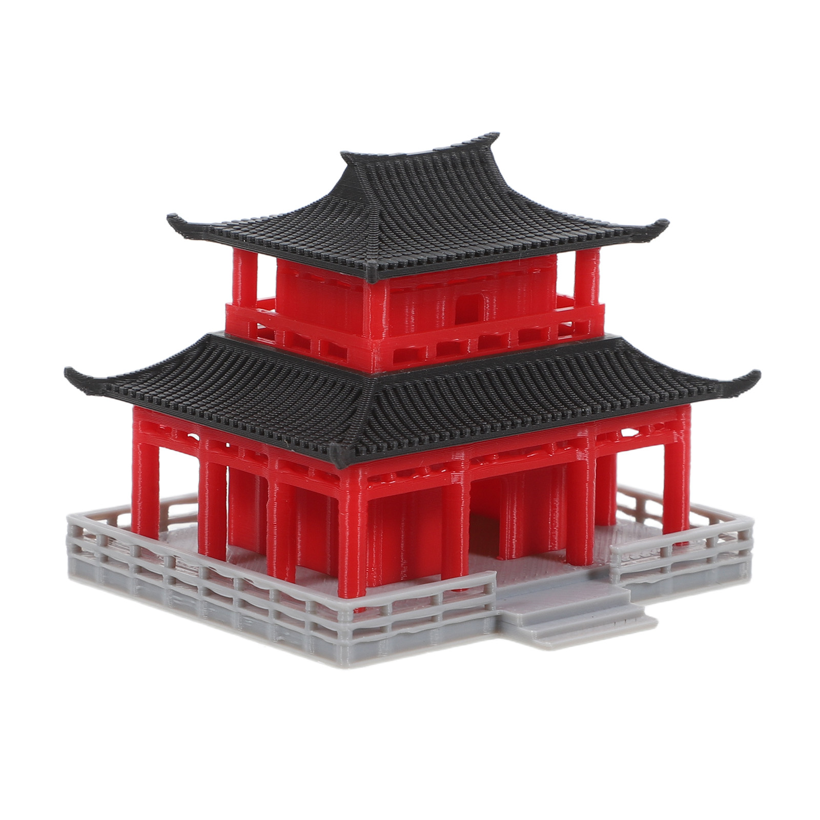 Black Red Ancient Chinese Pavi - Aquarium Decor ulasan dan harga