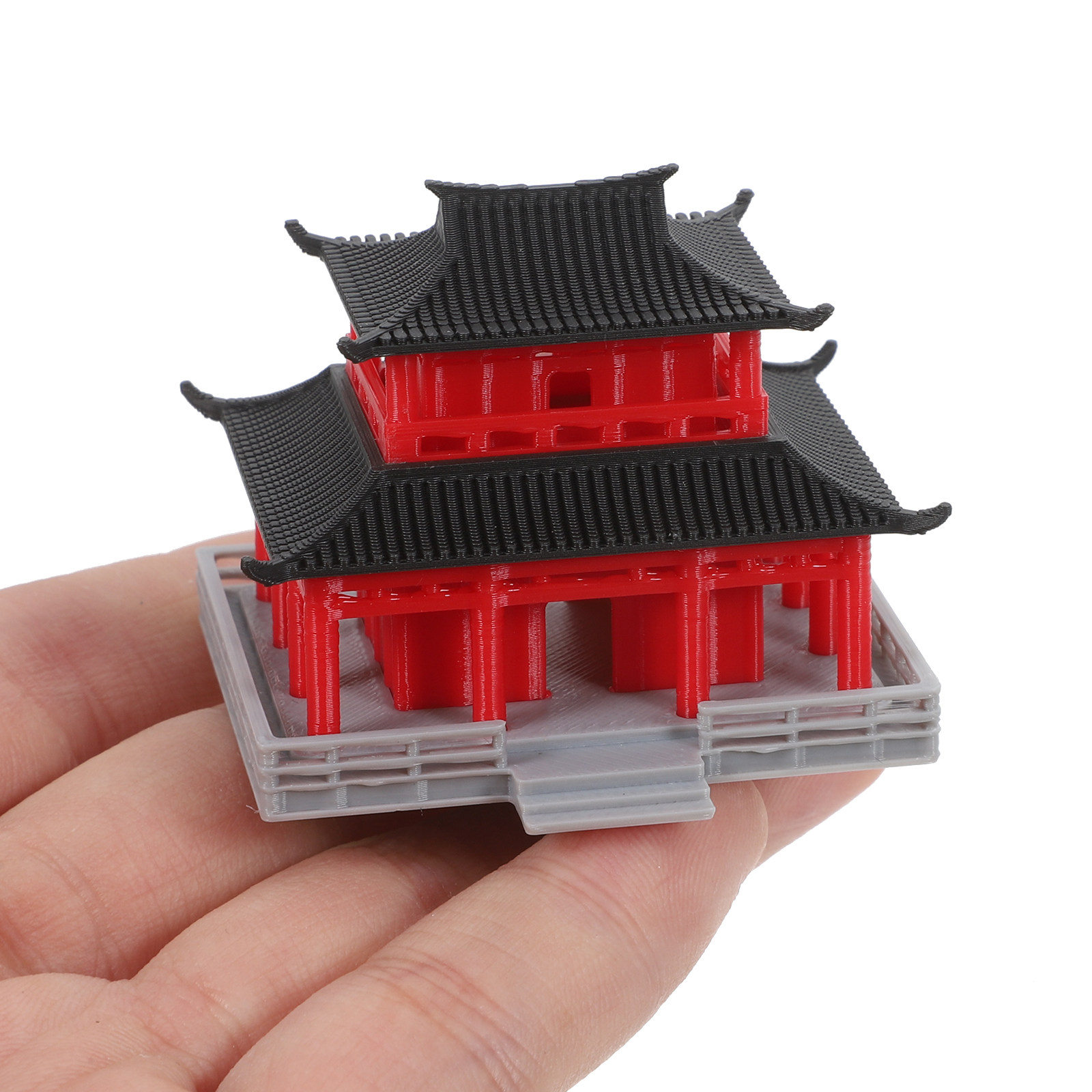 Black Red Ancient Chinese Pavi - Aquarium Decor ulasan dan harga