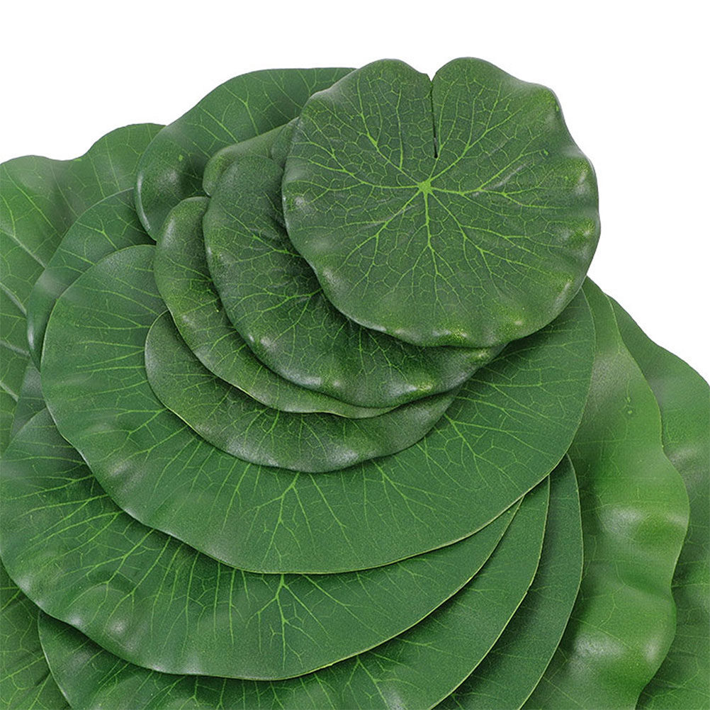 Artificial Lily Pads 15Pcs Rea - Aquarium Decor ulasan dan harga