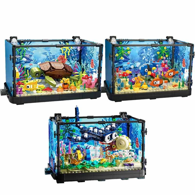 Fish Tank Building Block Set w - Fish Aquarium Home ulasan dan harga