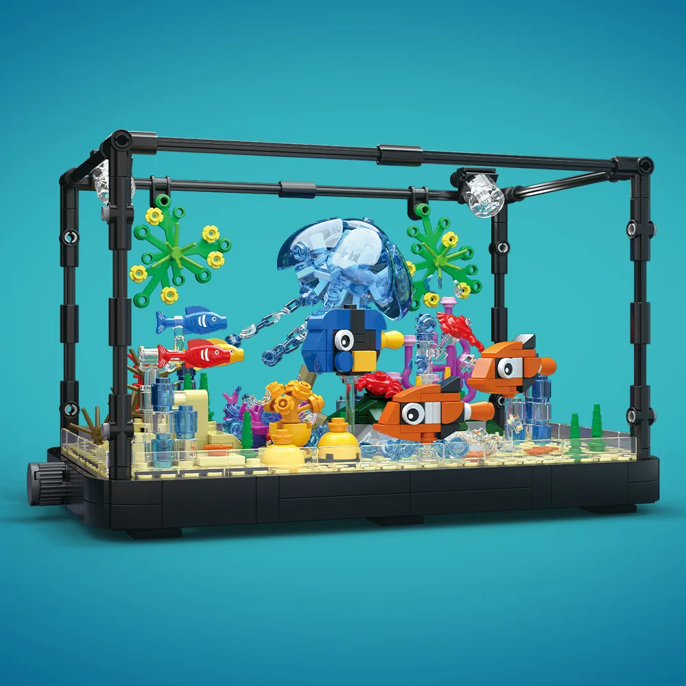 Fish Tank Building Block Set w - Fish Aquarium Home ulasan dan harga