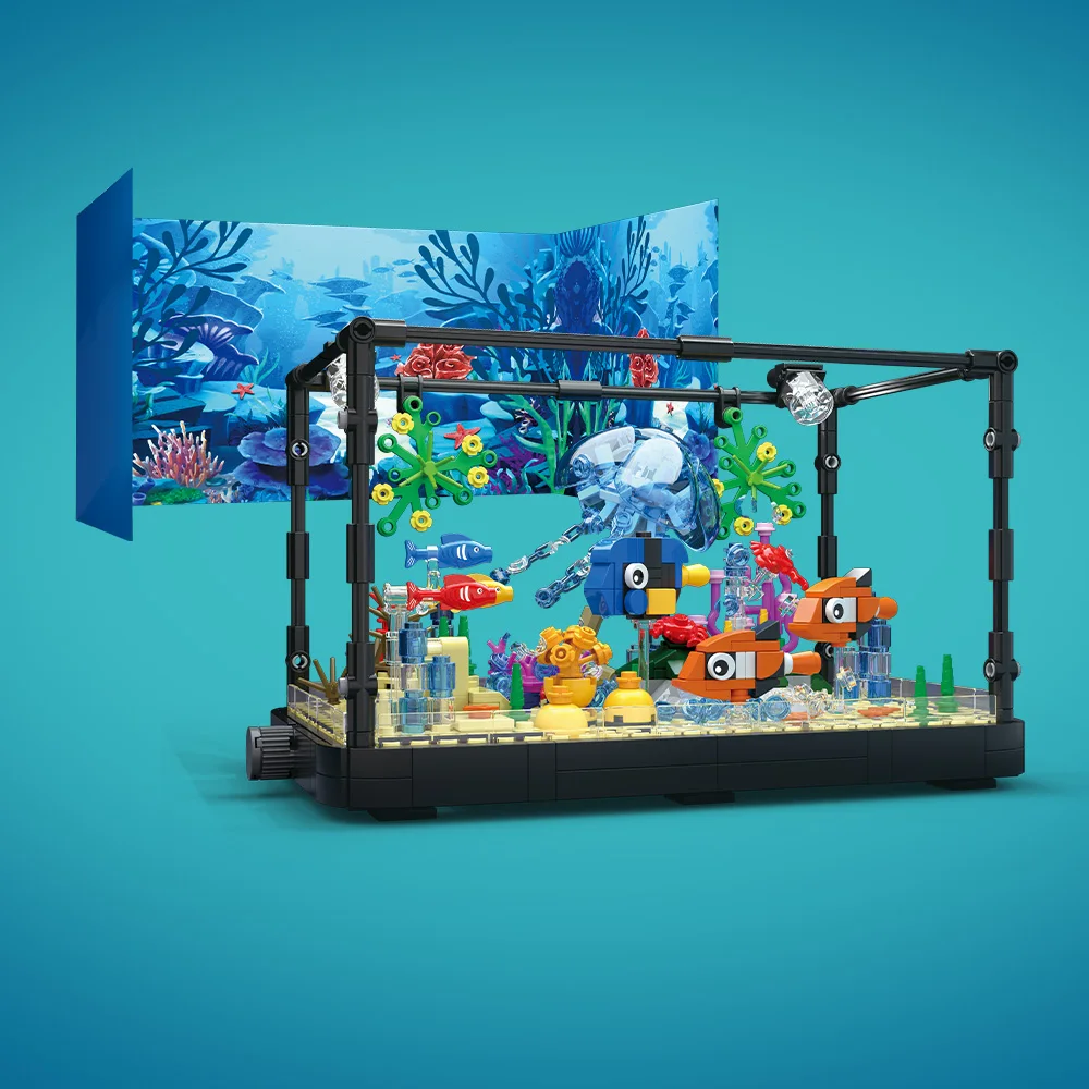 Fish Tank Building Block Set w - Fish Aquarium Home ulasan dan harga