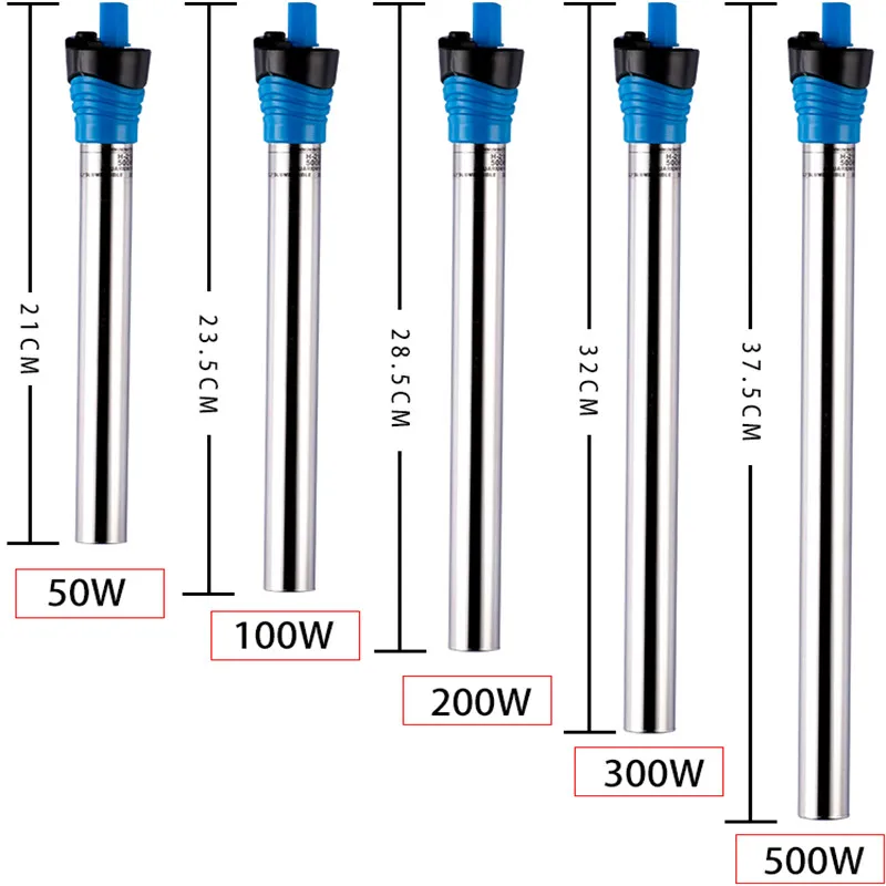 50W/100W/200W/300W/500W Submer - Fish Tank Heater ulasan dan harga