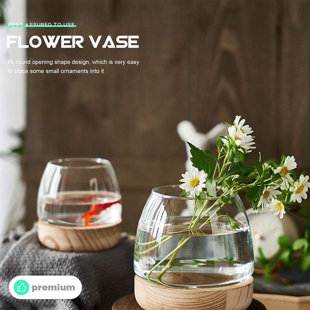 1Set Clear Glass Hydroponic Pl - Aquarium Plants ulasan dan harga